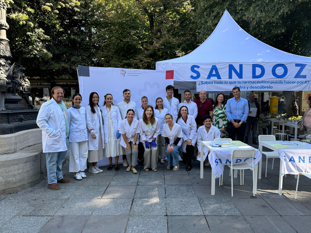 Stand instalado en Granada (COLEGIO FARMACÉUTICOS)