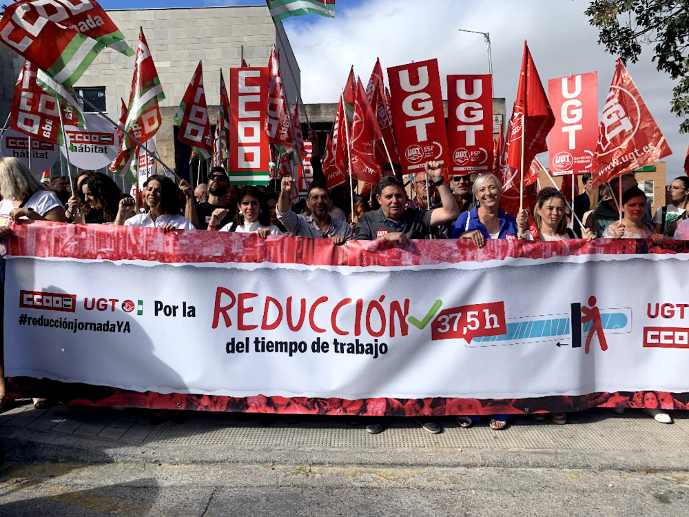 Imagen de la manifestación (CCOO)