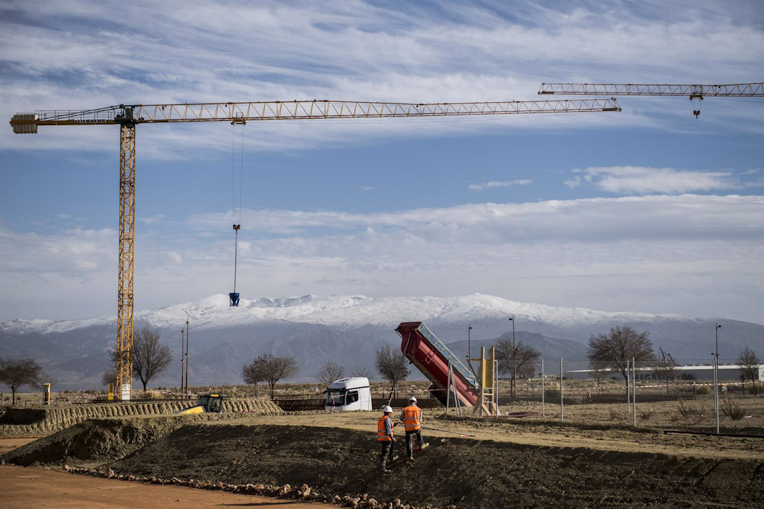 El Consejo de Seguridad Nuclear visitó las obras de la Instalación científica Ifmif-Dones el 20 de diciembre de 2022 en Escúzar, en el área metropolitana de Granada (ÁLEX CÁMARA - EUROPA PRESS)