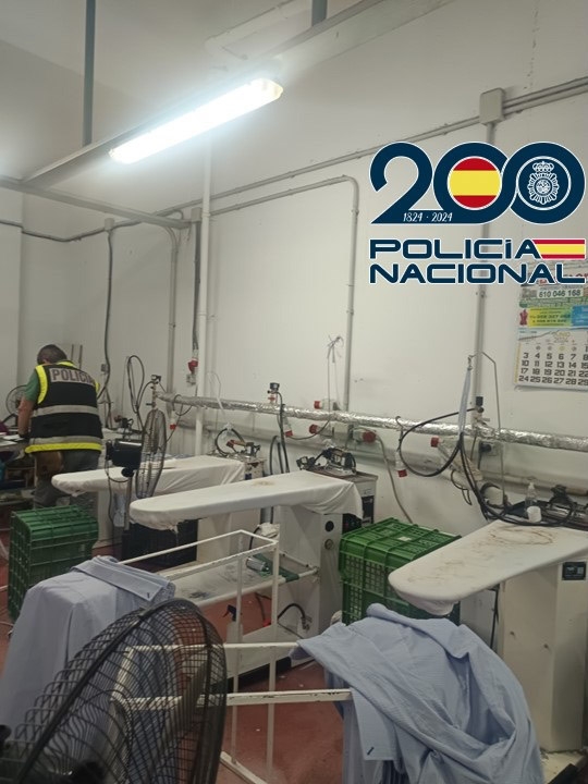 Taller de costura clandestino (POLICÍA NACIONAL)