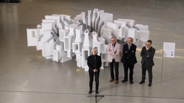 Teresa Estrada del Laboratorio Nacional de Fusión junto a Luis Alcalá, Ángel Ibarra y Pablo Quesada (PARQUE DE LAS CIENCIAS) Teresa Estrada del Laboratorio Nacional de Fusión junto a Luis Alcalá, Ángel Ibarra y Pablo Quesada (PARQUE DE LAS CIENCIAS)