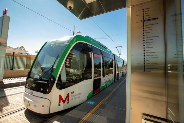 Metro de Granada, en una imagen de archivo (JUNTA)