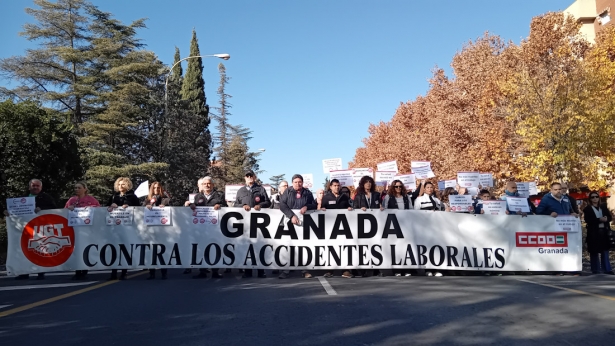 Concentración contra los accidentes laborales (CCOO)