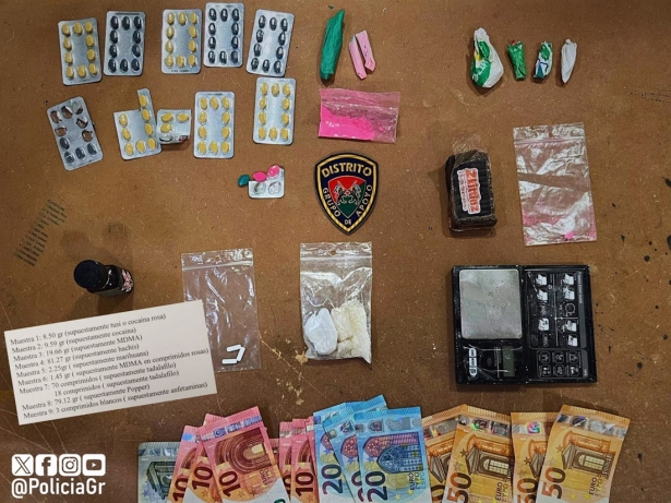 Drogas y dinero incautado a un detenido en Granada (PERFIL DE LA POLICÍA LOCAL EN LA RED SOCIAL `X`) Drogas y dinero incautado a un detenido en Granada (PERFIL DE LA POLICÍA LOCAL EN LA RED SOCIAL `X`)