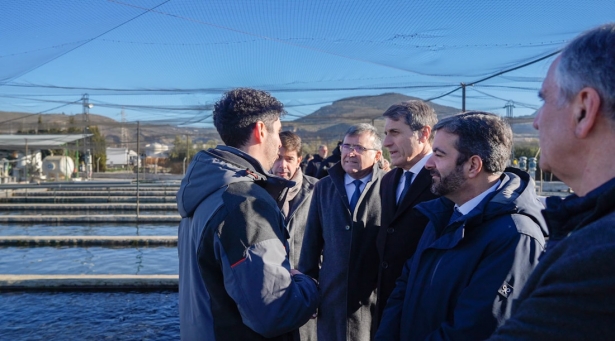 Imagen de la visita a Piscifactorías Andaluzas (SUBDELEGACIÓN)
