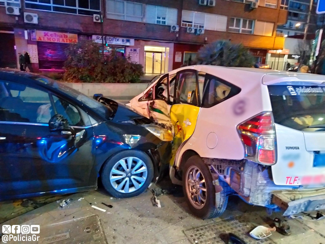 Imagen del accidente (POLICÍA LOCAL DE GRANADA)