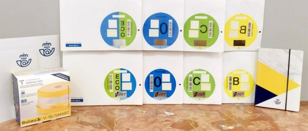 Distintivos ambientales de la DGT (CORREOS)