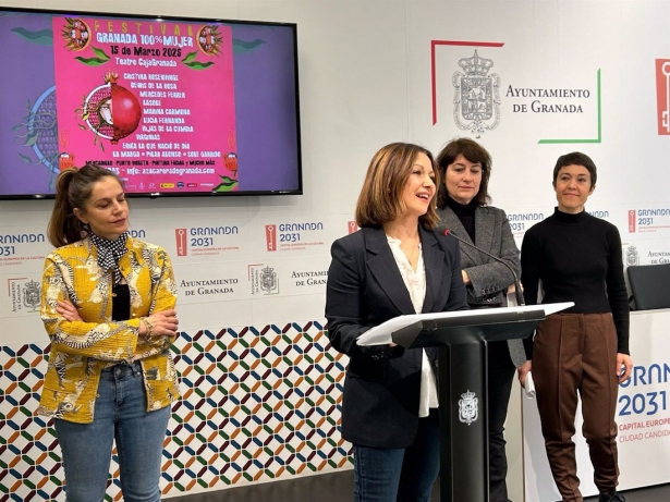 La edil de Igualdad de Granada, Encarnación González, presenta las actividades del 8M para 2025 - (AYUNTAMIENTO)