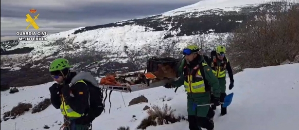 La Guardia Civil rescata a varios animales de granja atrapados por la nieve en un cortijo en Capileira (GUARDIA CIVIL)