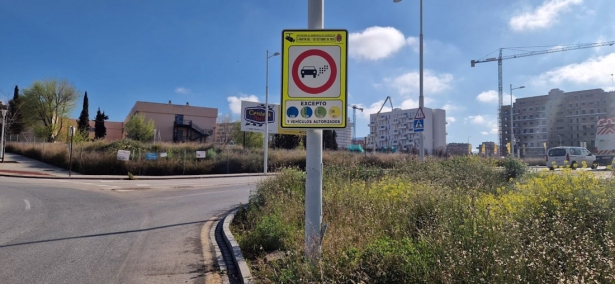 Señalética para la ZBE de Granada (PERFIL EN `X` DEL CENTRO DE GESTIÓN DE MOVILIDAD)