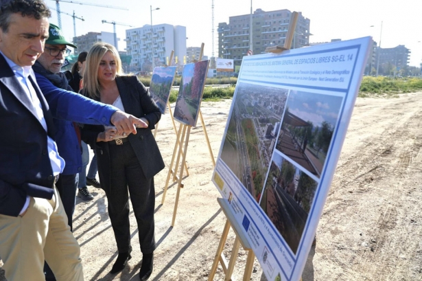 Inicio de las obras en el parque de las familias Inicio de las obras en el parque de las familias
