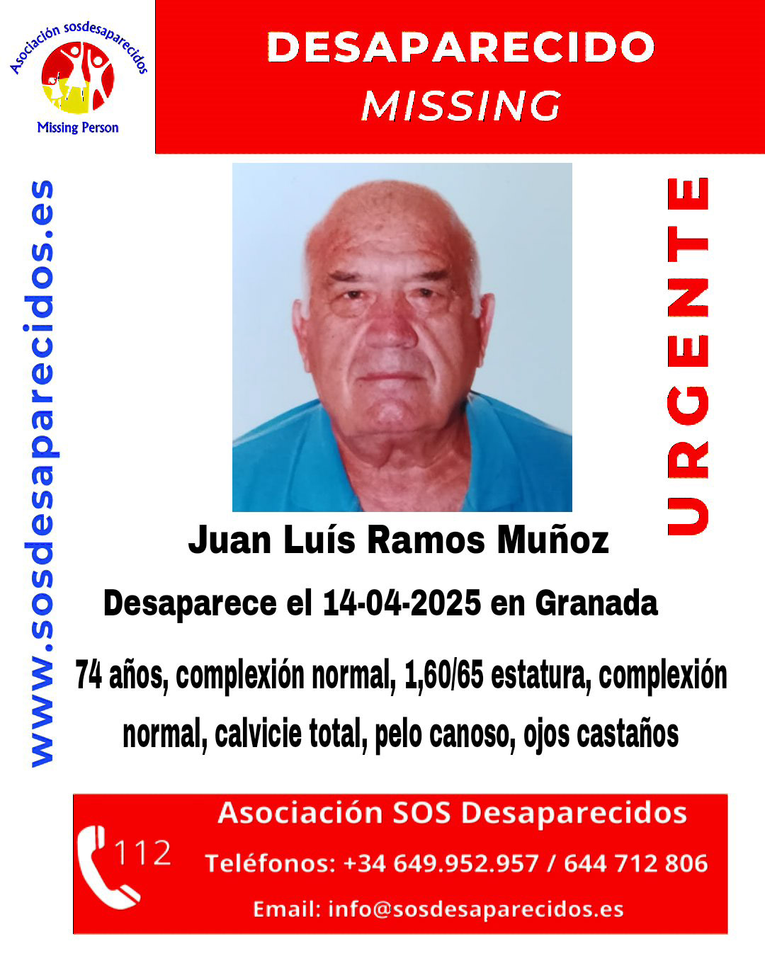 Desaparecido en Granada (SOS DESAPARECIDOS)