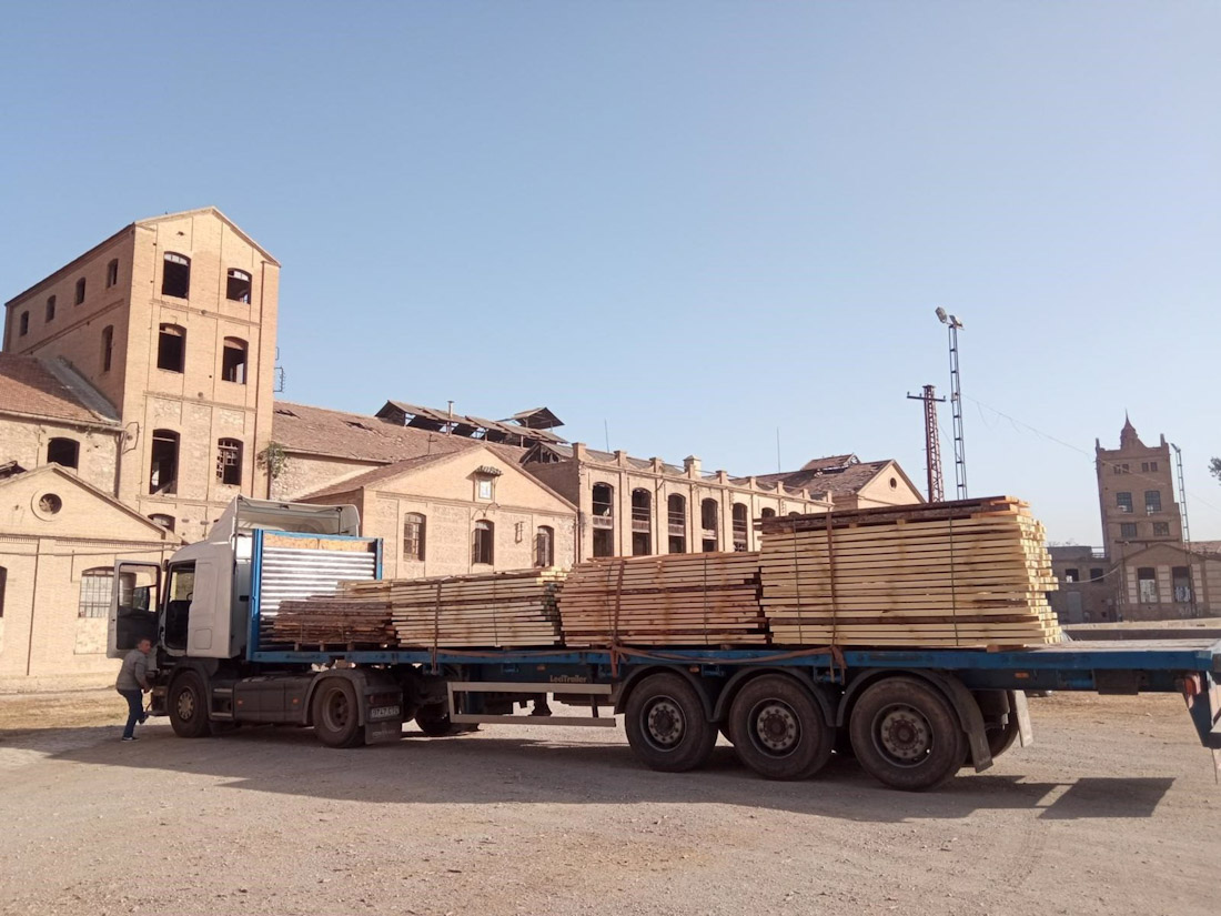 Trabajos para la habilitación de la Laboratorio de Investigación en Maderas en la antigua Azucarera (UGR)
