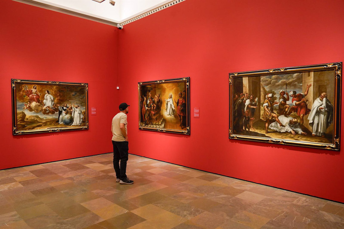 Imagen de archivo de la exposición `José Risueño y los Mercedarios Descalzos: la restauración del ciclo pictórico del Convento de Belén` en el Museo de Bellas Artes (ARSENIO ZURITA - EUROPA PRESS)