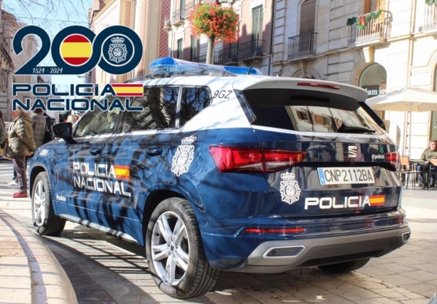 Patrulla policial en el centro de Granada, en imagen de archivo -(POLICÍA NACIONAL)
