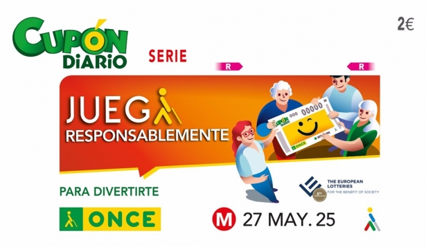 Cupón de la ONCE dedicado al juego responsable este pasado martes -(ONCE)