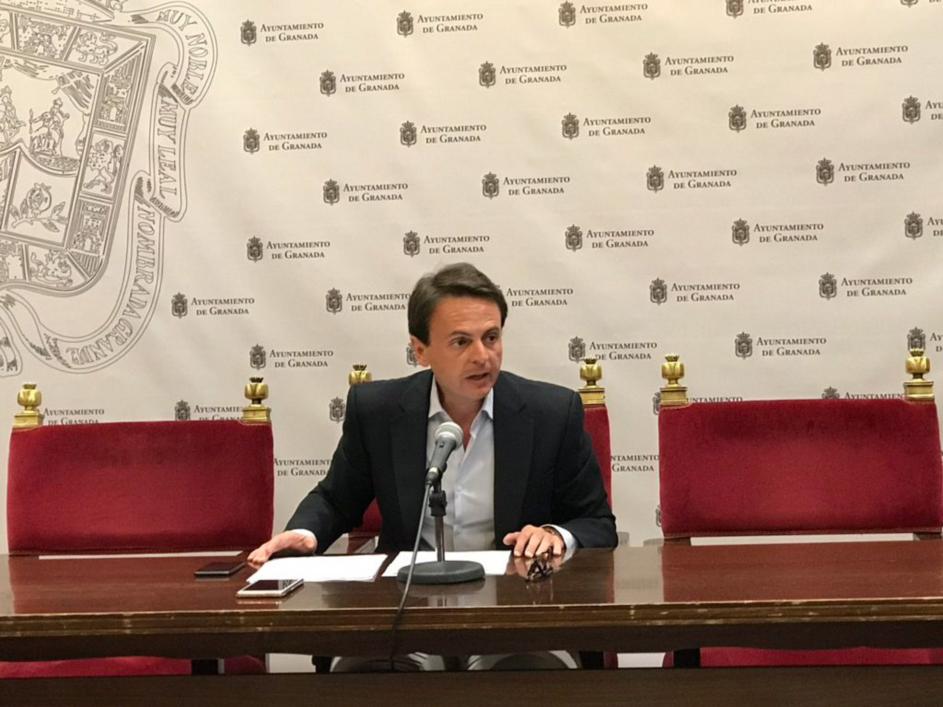Juan Antonio Fuentes en imagen de archivo cuando era edil del PP en Granada (AYUNTAMIENTO)