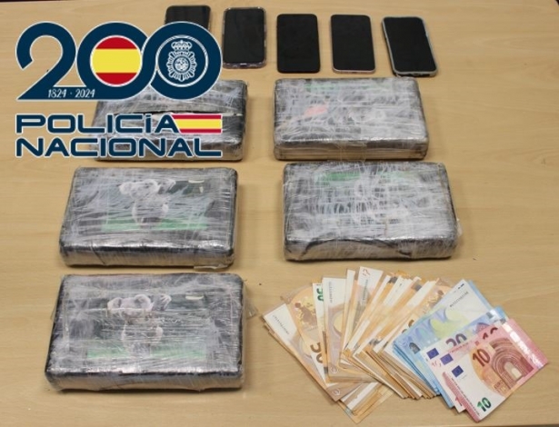 Cocaína intervenida (POLICIA NACIONAL)