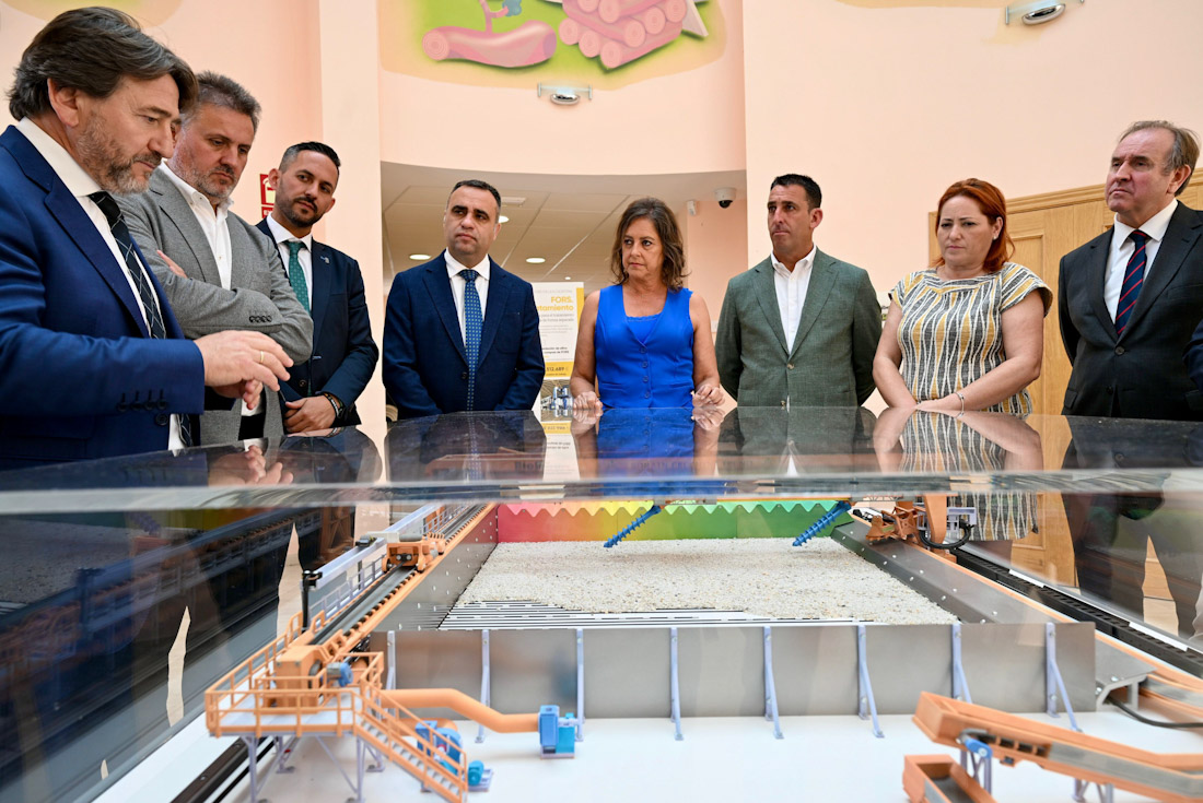 Maqueta de la nueva línea de pretratamiento de biorresiduos (DIPGRA)