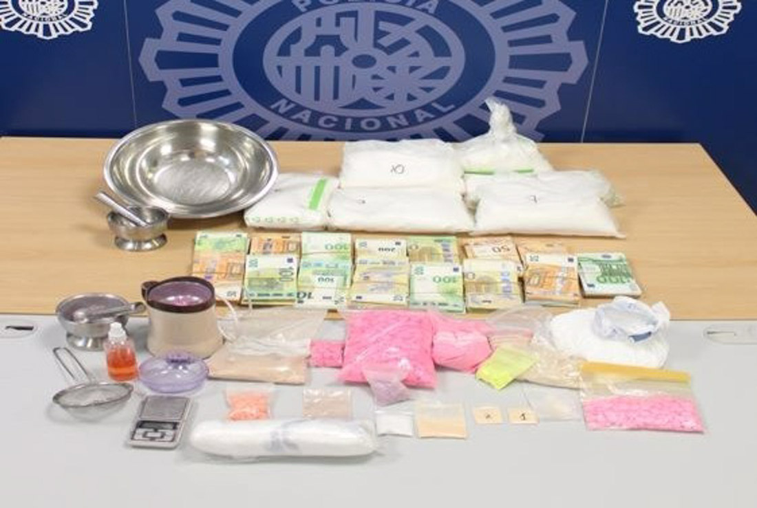 Incautación de material en la operación (POLICÍA NACIONAL)