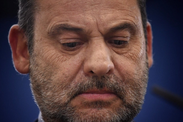 El exministro José Luis Ábalos durante una rueda de prensa en el Congreso de los Diputados (FERNANDO SÁNCHEZ - EUROPA PRESS)