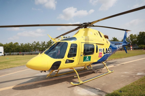 Helicóptero perteneciente a la Agencia de Emergencia de Andalucía en imagen de archivo (ROCÍO RUZ - EUROPA PRESS) Helicóptero perteneciente a la Agencia de Emergencia de Andalucía en imagen de archivo (ROCÍO RUZ - EUROPA PRESS)
