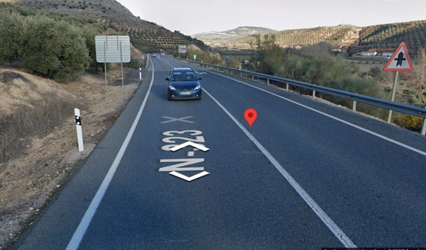 Imagen de la ubicación de la carretera A-308, en el kilómetro 4 (112 ANDALUCÍA)