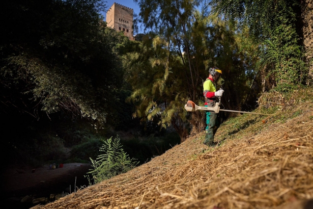 Operario en tareas de desbroce (AYTO. GRANADA)