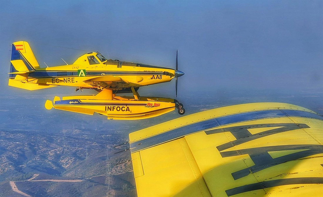 Imagen de un avión del Plan Infoca (PLAN INFOCA)