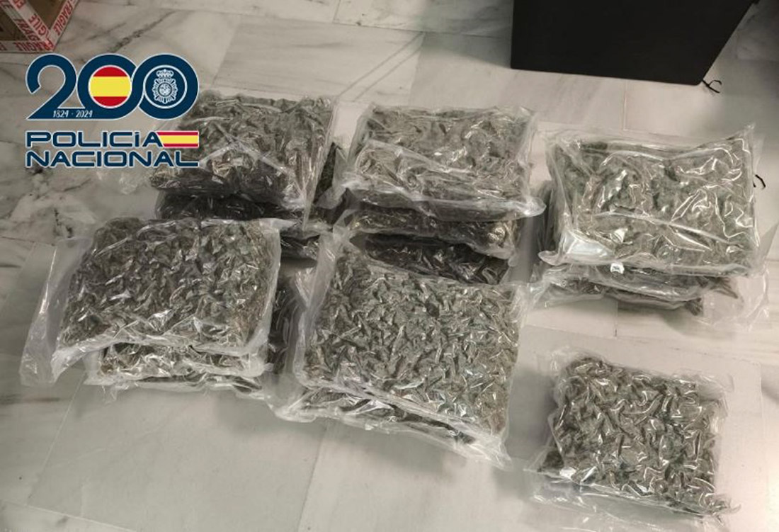 Droga intervenida en el vehículo (POLICÍA NACIONAL)