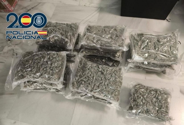 Droga intervenida en el vehículo (POLICÍA NACIONAL)