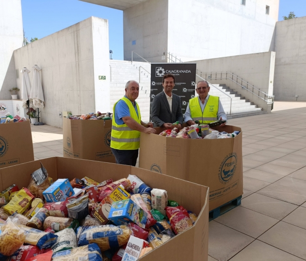 Entrega de los alimentos (CAJAGRANADA FUNDACIÓN)
