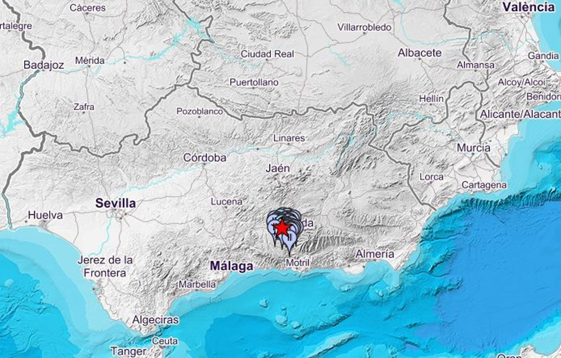 Registrado un terremoto de magnitud 3,1 con epicentro en Santa Fe sentido en varios municipios de Granada (INSTITUTO GEOGRÁFICO NACIONAL)