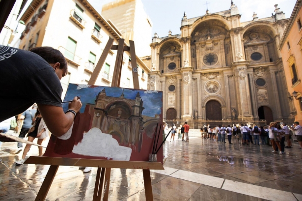 Imagen de la pasada edición del Certamen de Pintura Rápida (FUNDACIÓN CAJA RURAL GRANADA)