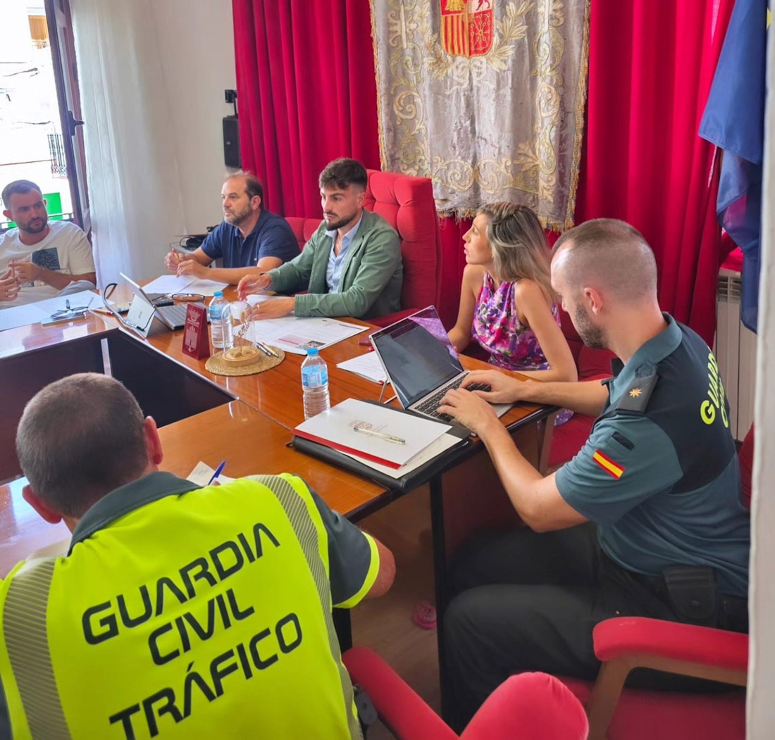 El alcalde de Moclín, Marco Pérez, preside la Junta Local de Seguridad del Cristo del Paño (AYUNTAMIENTO)