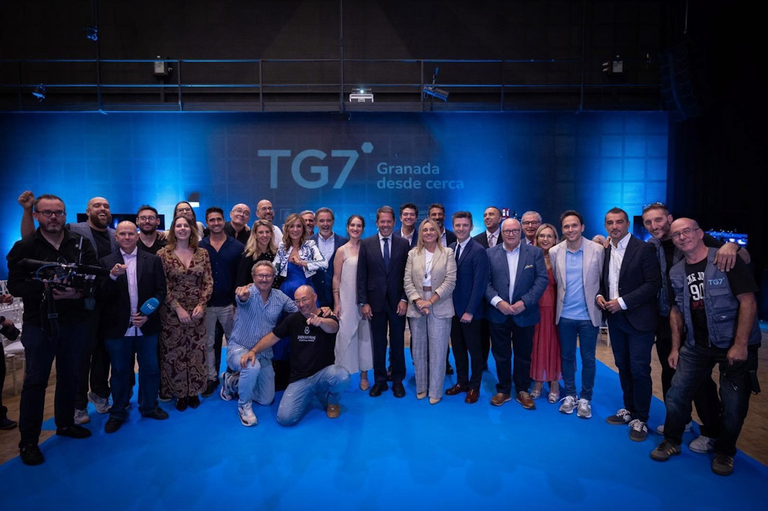 Acto de presentación de la nueva programación de TG7, con la alcaldesa de Granada, Marifrán Carazo (AYUNTAMIENTO)