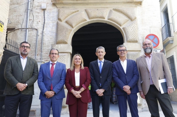 Visita a las obras para transformar el inmueble del Rey Soler en el nuevo Centro Cultural Fundación Unicaja (FUNDACIÓN UNICAJA)