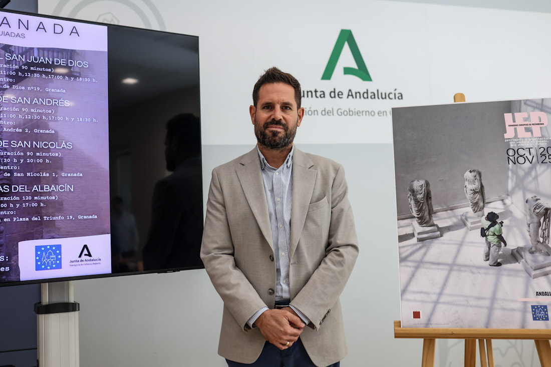 El delegado de Cultura y Deporte de la Junta en Granada, David Rodríguez (GPMEDIA)