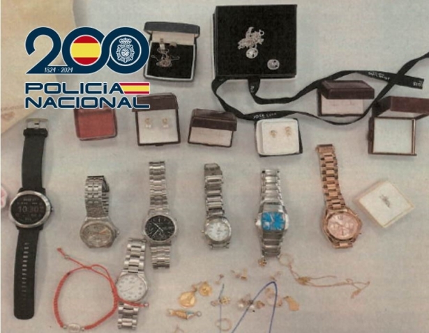 Joyas recuperadas (POLICÍA NACIONAL)