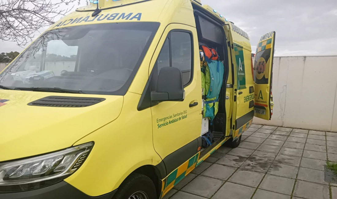 Imagen de recurso de una ambulancia (EMERGENCIAS 112)