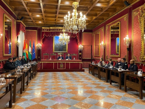 Junta Local de Seguridad de Granada, en imagen de archivo (AYUNTAMIENTO)