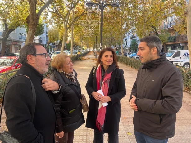 La portavoz del Grupo Municipal Socialista en el Ayuntamiento de Granada, Raquel Ruz, en el Bulevar de Don Bosco. (PSOE)