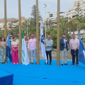 Izado de banderas azules en Almuñécar (AYUNTAMIENTO)