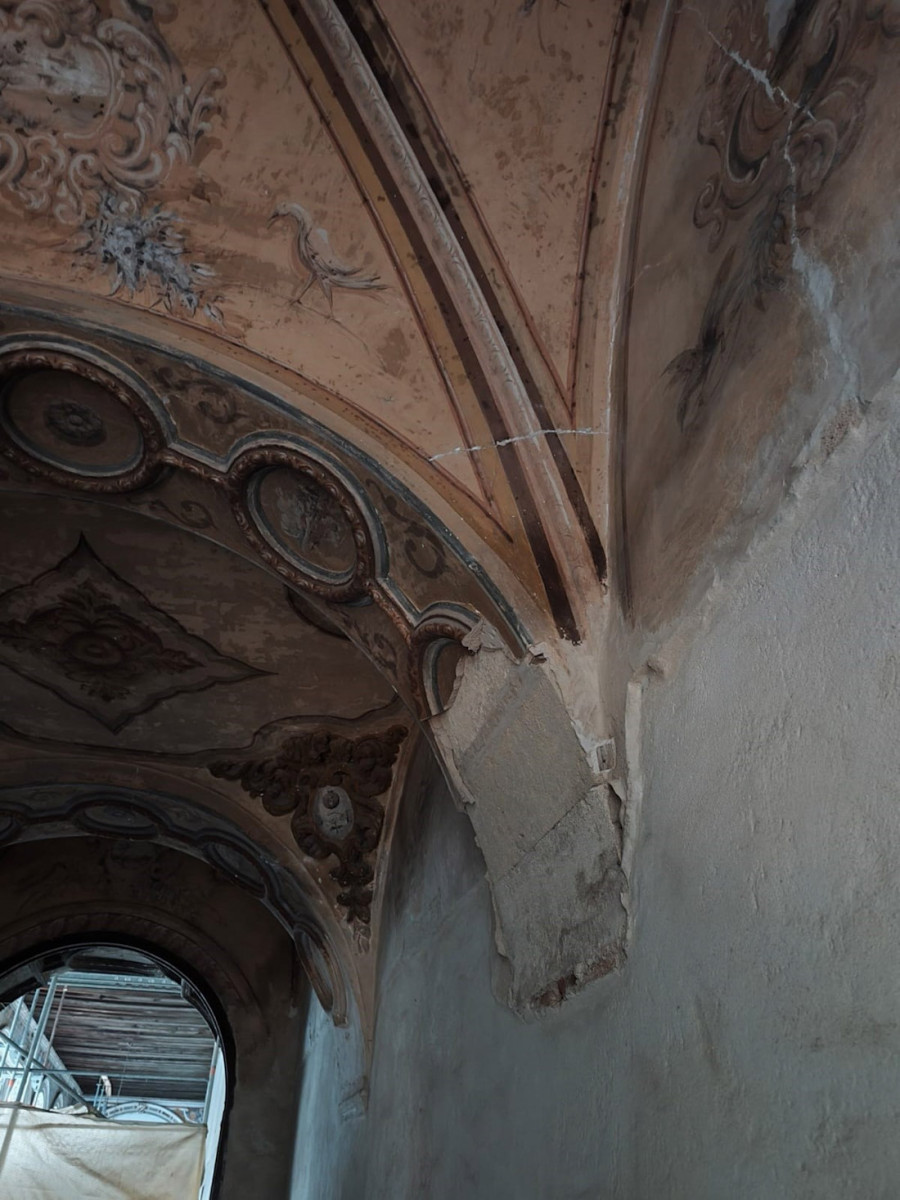 Yeserías en el antiguo hospital de San Juan de Dios en una imagen reciente (ORDEN DE SAN JUAN DE DIOS)