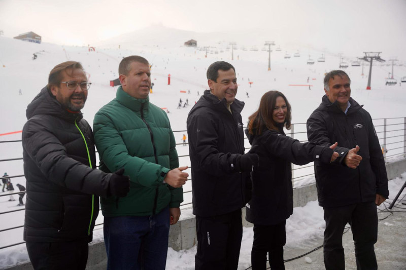 Visita de Juanma Moreno a Sierra Nevada (JUNTA)