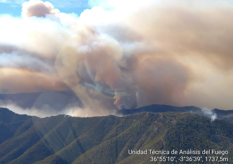 Incendio de Los Guájares. Archivo. (INFOCA)