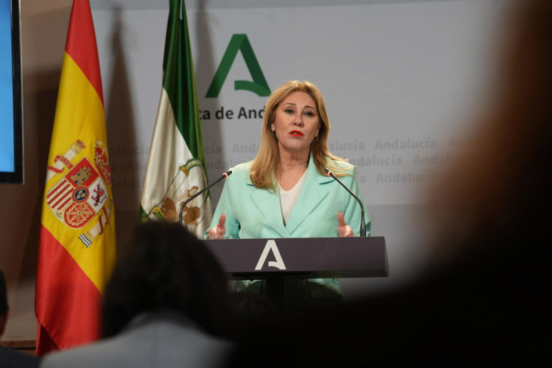 La portavoz del Gobierno andaluz y consejera de Economía, Carolina España (EDUARDO BRIONES - EUROPA PRESS)