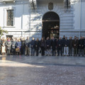 Minuto de silencio en el Ayuntamiento de Granada (GPMEDIA)