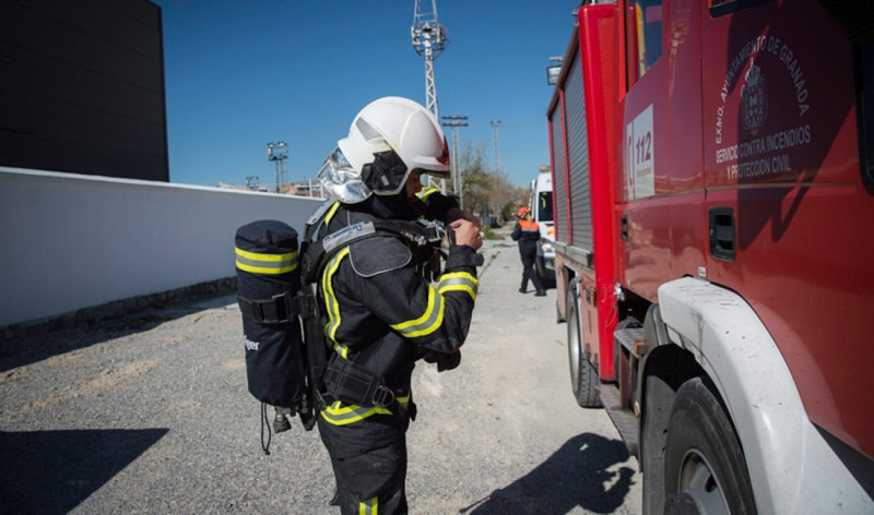 Imagen de archivo de una intervención de Bomberos de Granada (112 ANDALUCÍA/BOMBEROS)