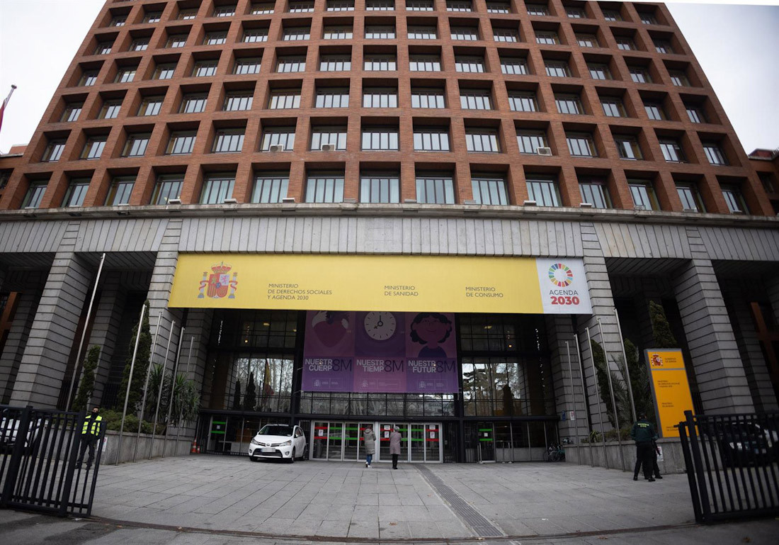 Fachada del Ministerio de Sanidad, Juventud e Infancia y Derechos Sociales y Agenda 2030, a 8 de marzo de 2024, en Madrid (EDUARDO PARRA - EUROPA PRESS)